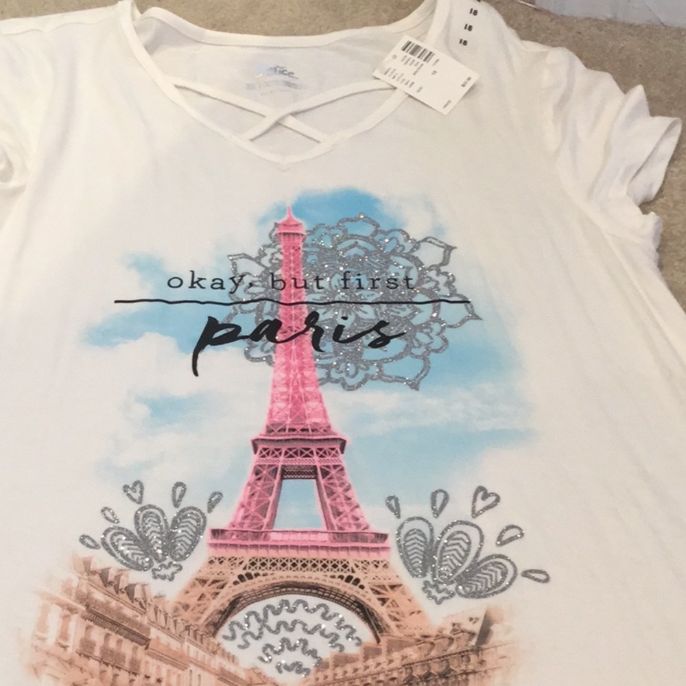 Girls white T-shirt